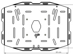 MotoPERIMETRO 2300 Placa Porta Equipajes base bolsos luggaje Bajaj BMW Honda Kawasaki Suzuki Benelli KTM Beta Ducati Voge Royal Enfield Triumph Aprilia Motomorini Vespa CF-Moto Zontes Moribidelli RVM QJ Kynco